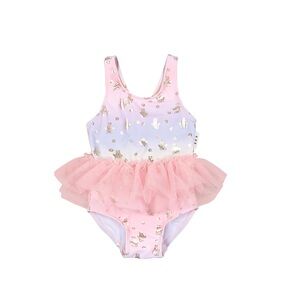 Huxbaby Tulle Fairy Bunny Ballet Swimsuit - Rainbow Size 6-12M